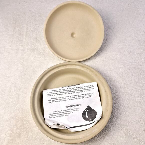 SUPERSTONE Bake & Serve, Sassafras. 1993 Lidded Chestnut/Garlic Roaster. - Picture 10 of 12